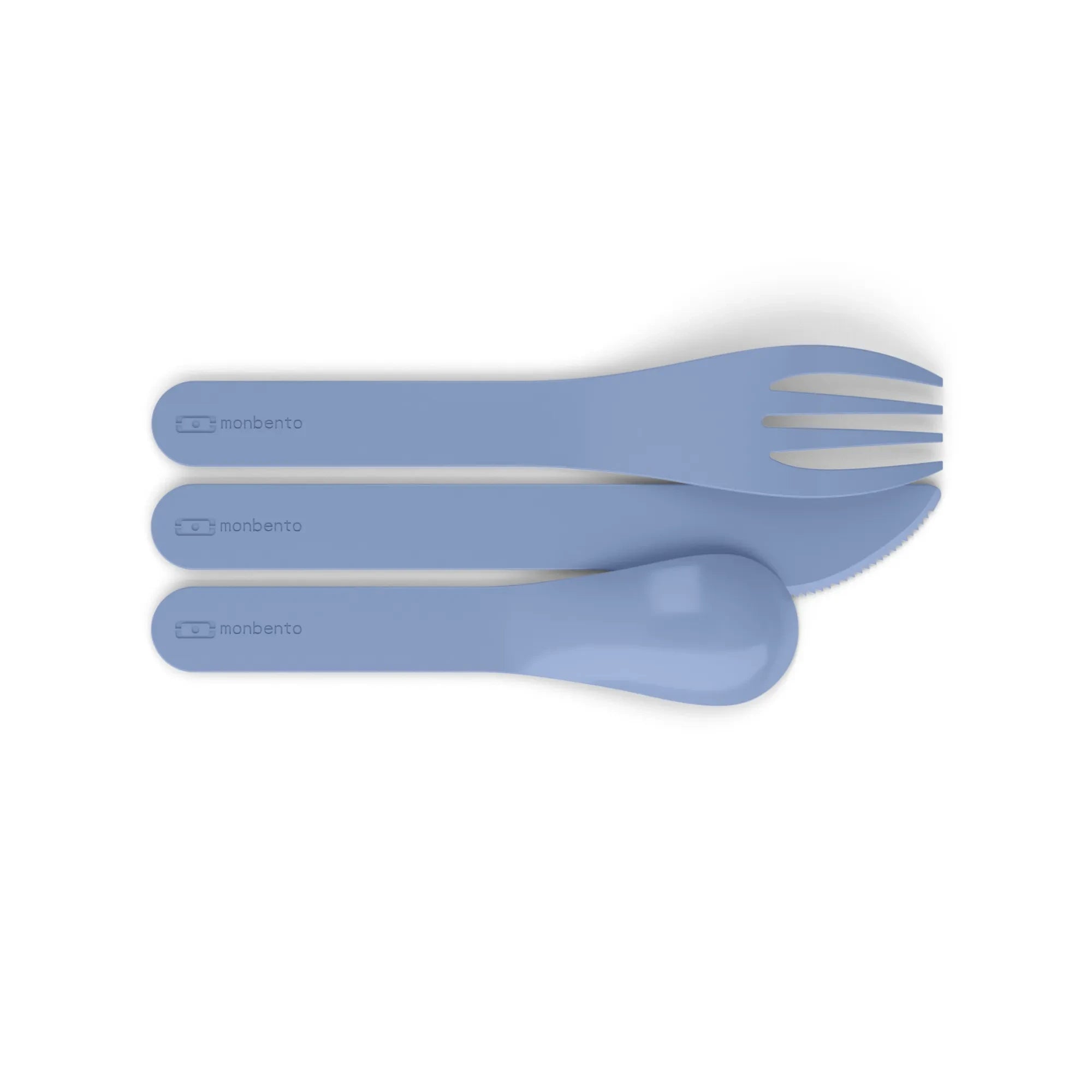 Monbento - MB Pocket Color biologisch abbaubares Besteck-Set | Hellblau