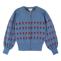 Emile et Ida - Jacquard-Cardigan aus Bio-Baumwolle | Nuage