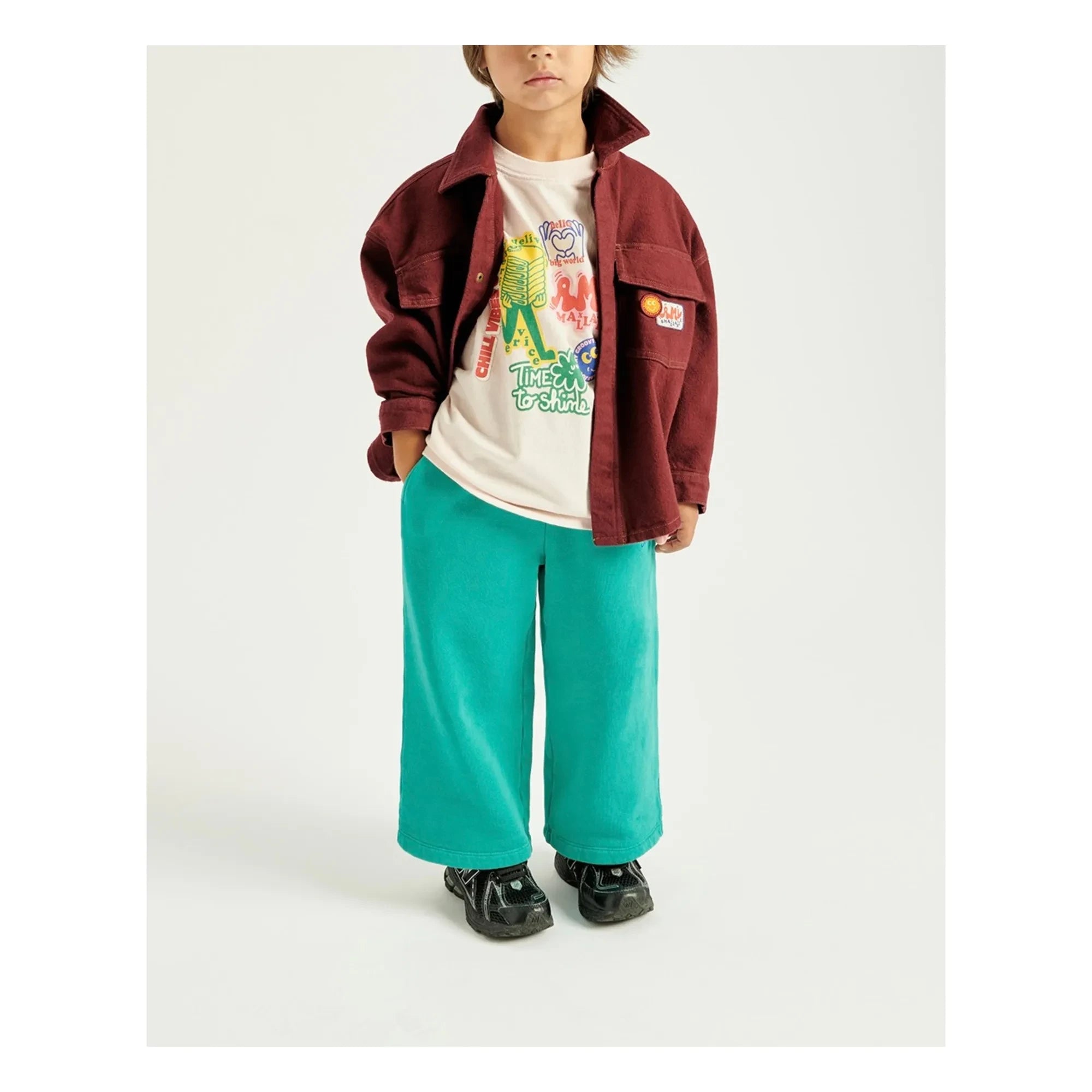 American Vintage - American Vintage X Smallable Kollaboration - Spywood Denim Jacke | Crimson