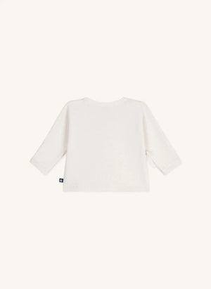 Petit Bateau - Yün Kalp Yelek | Beyaz