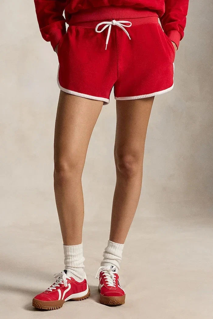 Polo Ralph Lauren kadın kısa pantolon pamuklu LT WT COTTON TERRY-KNT-SHORTS