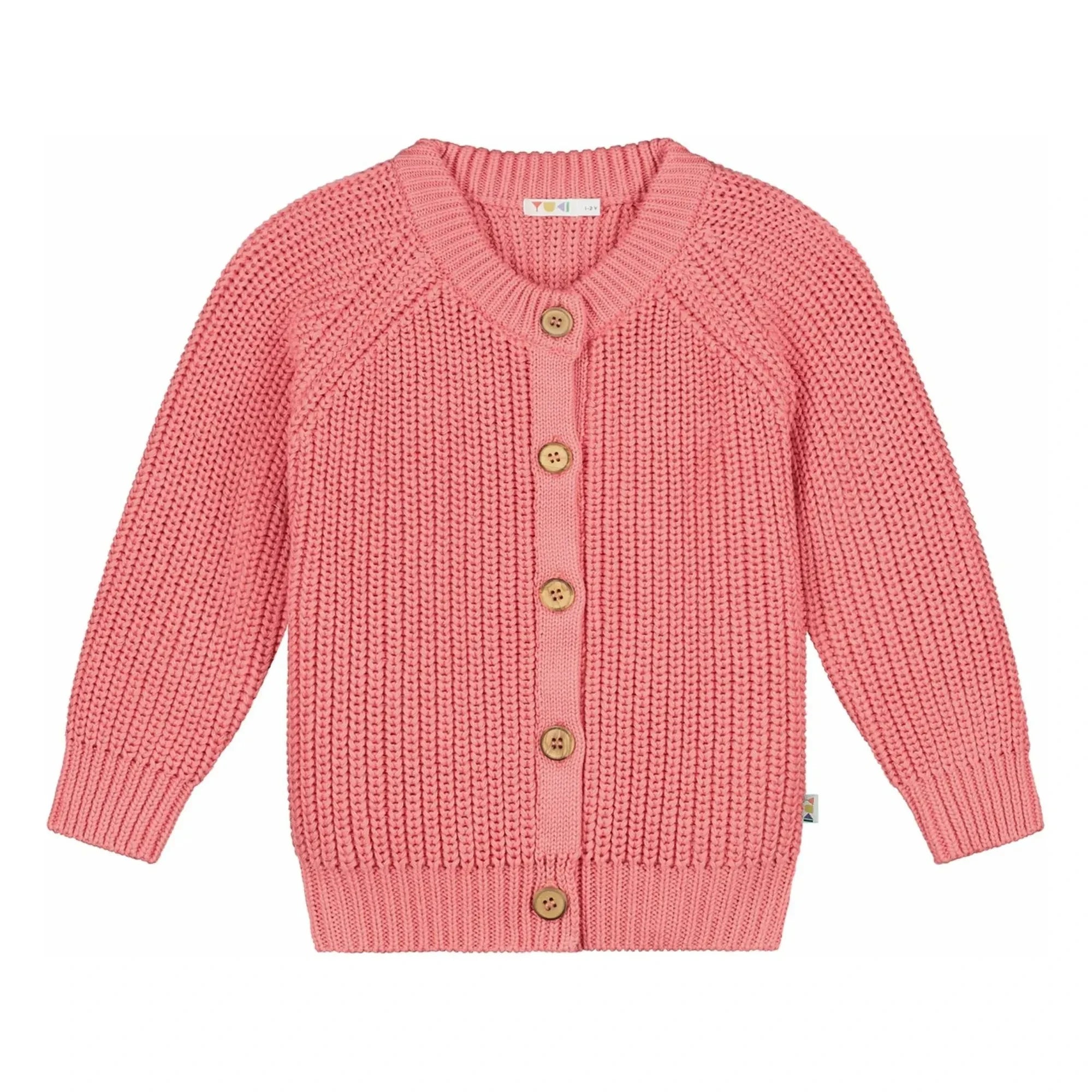 Yuki – Bio-Baumwoll-Raglan-Cardigan | Blush