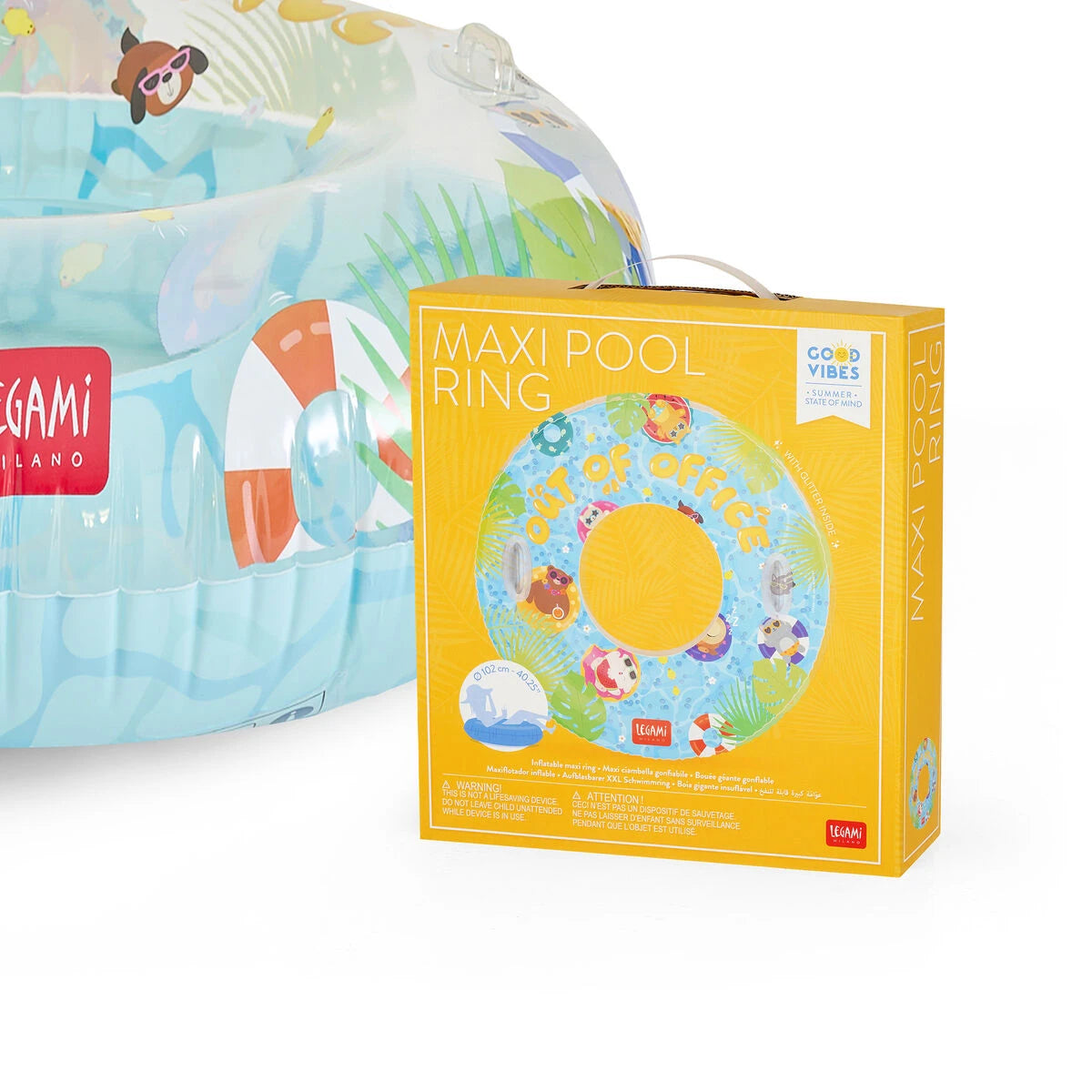 Legami - Out of Office Maxi Inflatable Pool Ring - Maxi Pool Ring