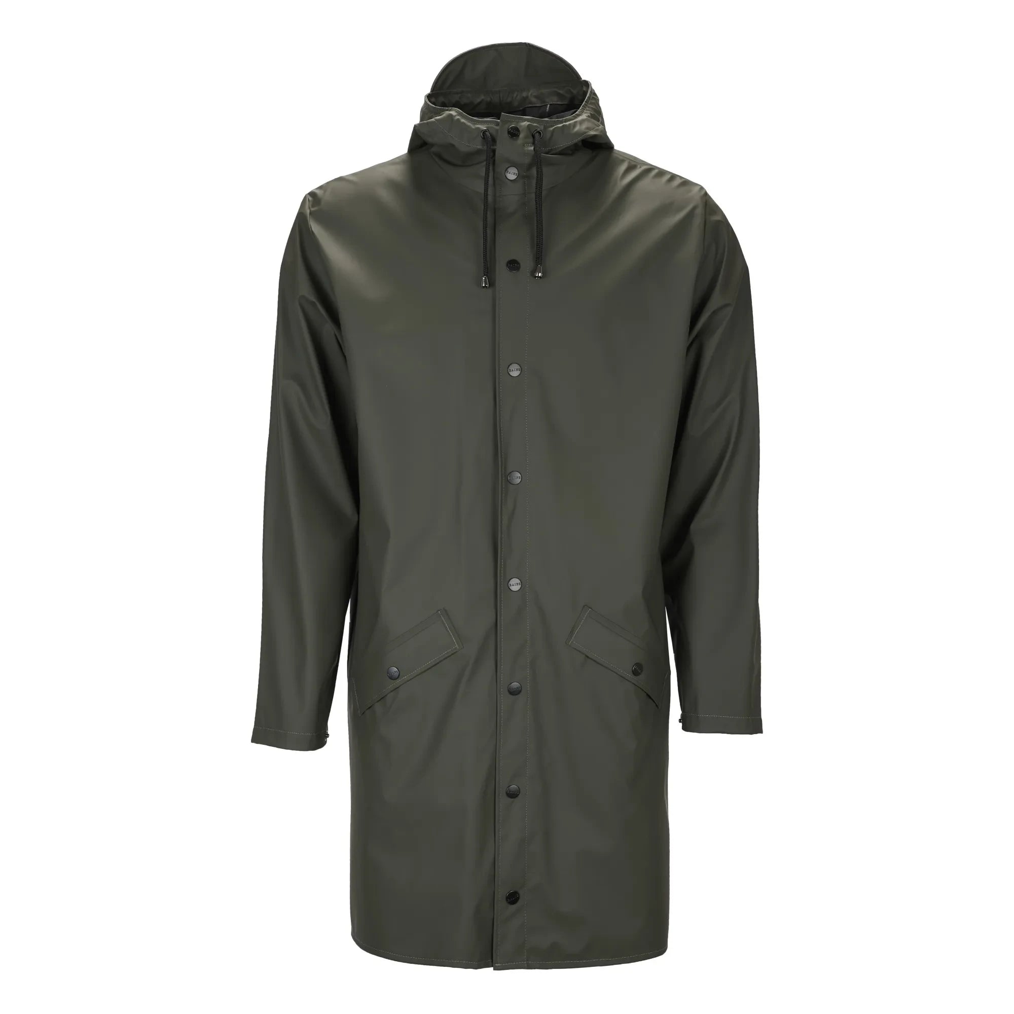 Rains – Unisex Langer wasserdichter gewachster Mantel | Grün