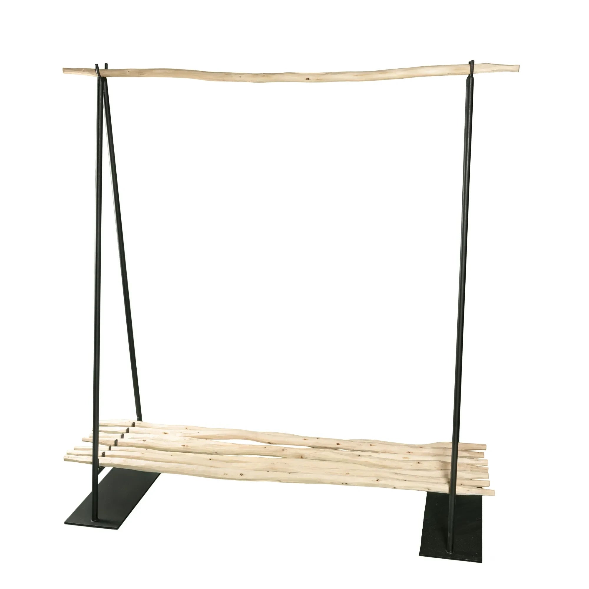 Cosydar - Kleiderständer mit Regal - 150 x 50 cm | Schwarz