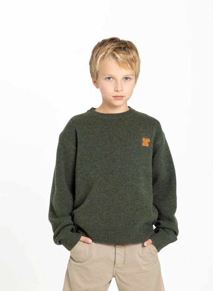 Hundred Pieces - Mika Merinowolle Pullover | Haki