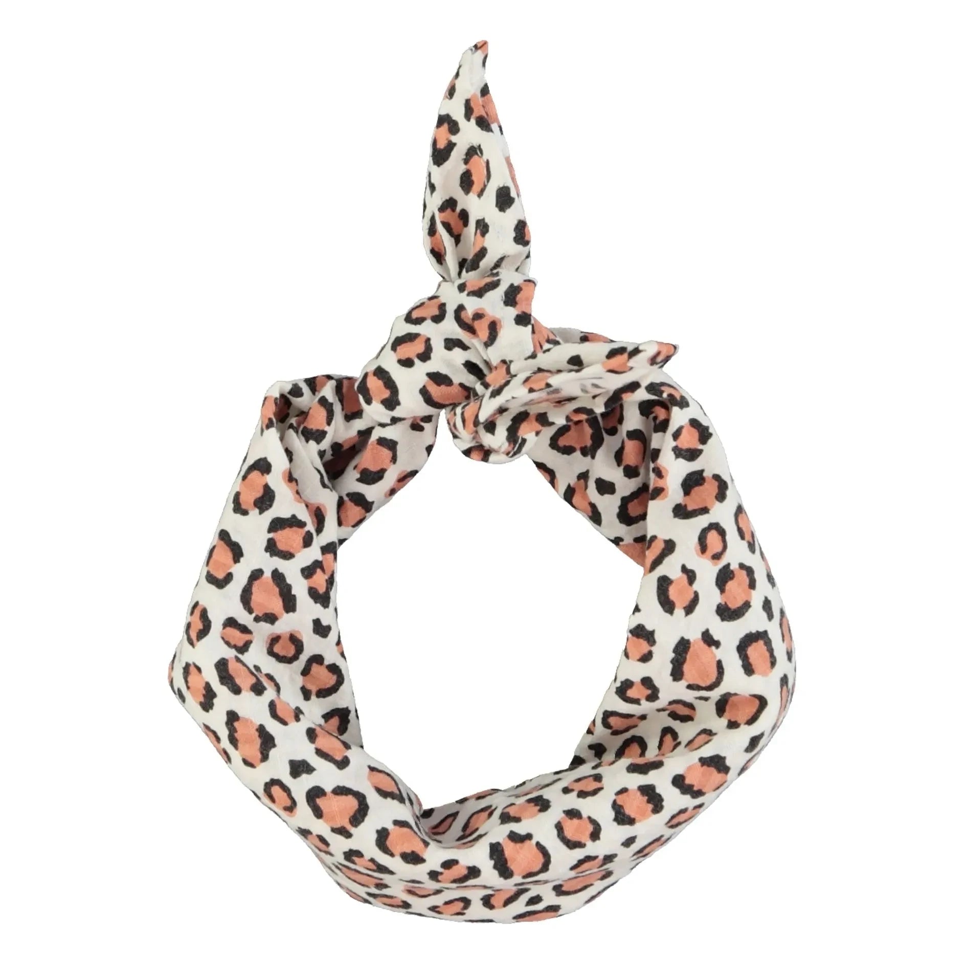 Piupiuchick - Leoparden-Bandana aus Bio-Baumwolle | Ecru