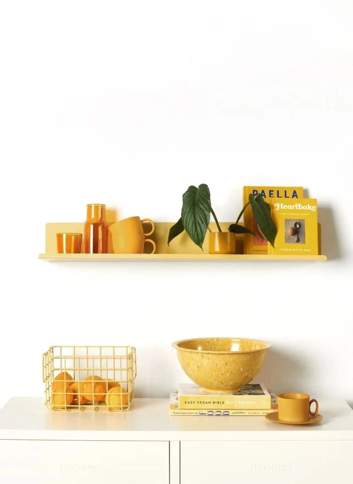 Mustard Made - Ledge Metall Wandregal | Blassgelb