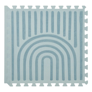 Toddlekind - Lineare modulare Spielmatte | Grau-Blau