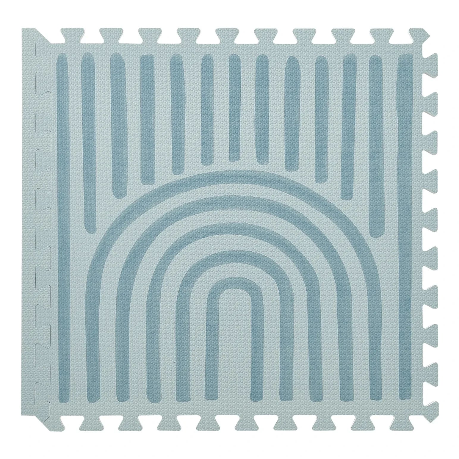 Toddlekind - Lineare modulare Spielmatte | Grau-Blau