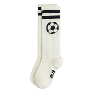 Mini Rodini - Bio-Baumwoll-Fußballsocken | Ecru