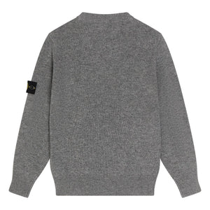 Stone Island - Logo Wollpullover | Grau