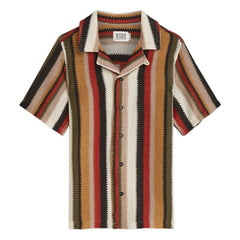 Scotch & Soda – Gestreiftes Netztrikot | Rot