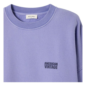 American Vintage - Plizzy Baumwoll-Sweatshirt | Lavendel