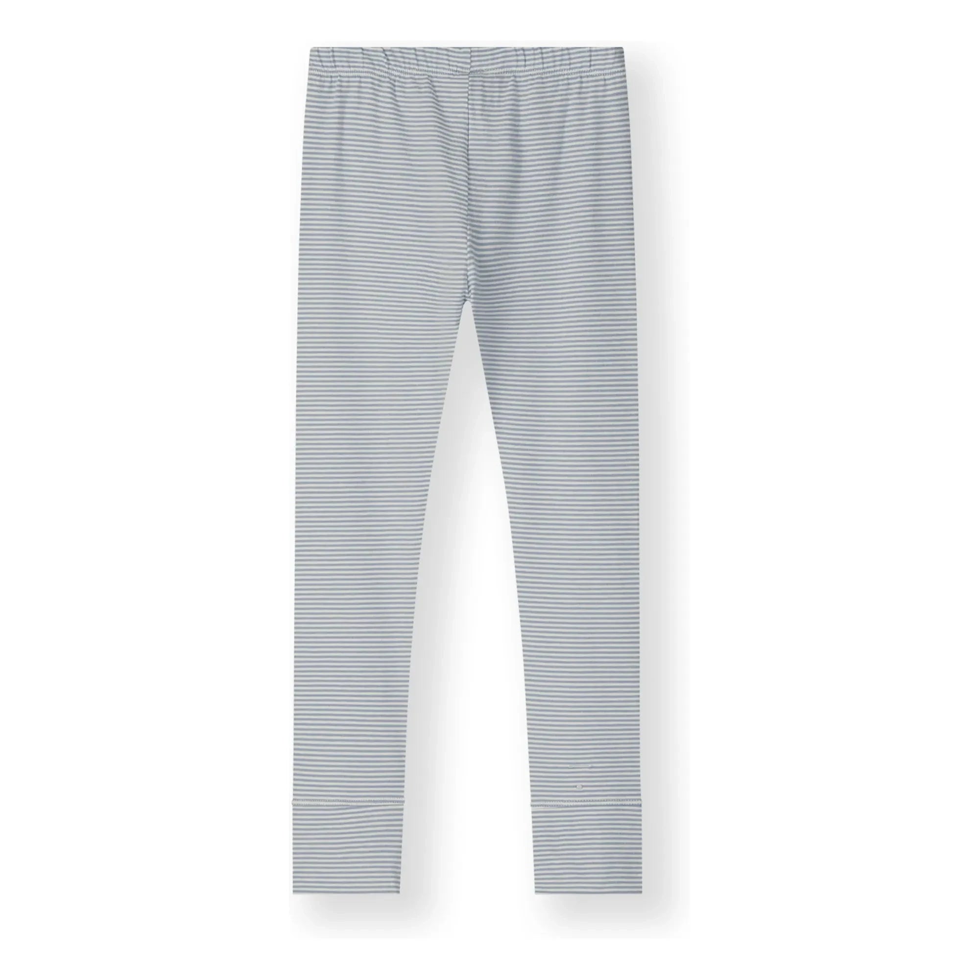 Gray Label - Gestreifte Leggings aus Bio-Baumwolle | Eisblau