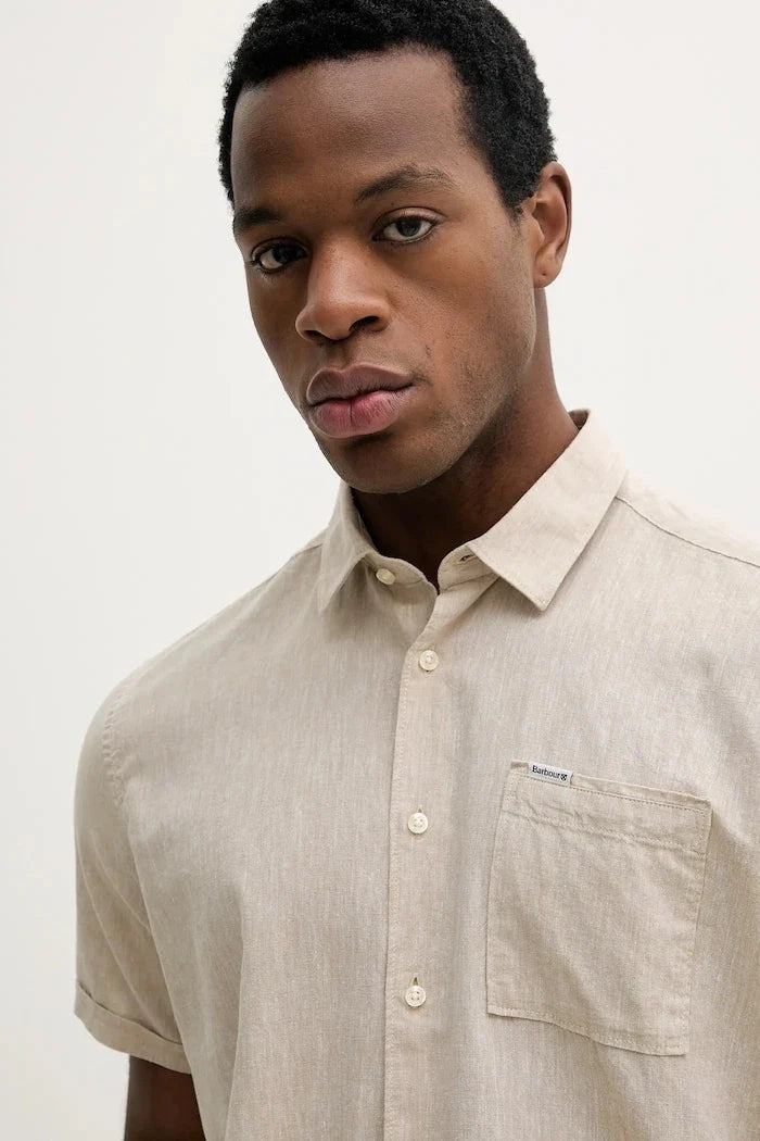 Barbour erkek keten gömlek Shirt Dept - Summer