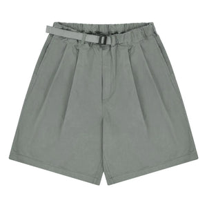 Kappy - Zweiteilige Plissee-Hose mit weitem Bein | Grau