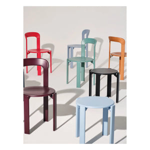 Hay - Rey Polierter Holzstuhl - Bruno Rey | Aubergine