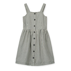 Liewood - Gestreiftes Zia Kleid | Grau Blau