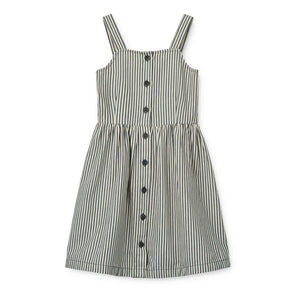 Liewood - Gestreiftes Zia Kleid | Grau Blau