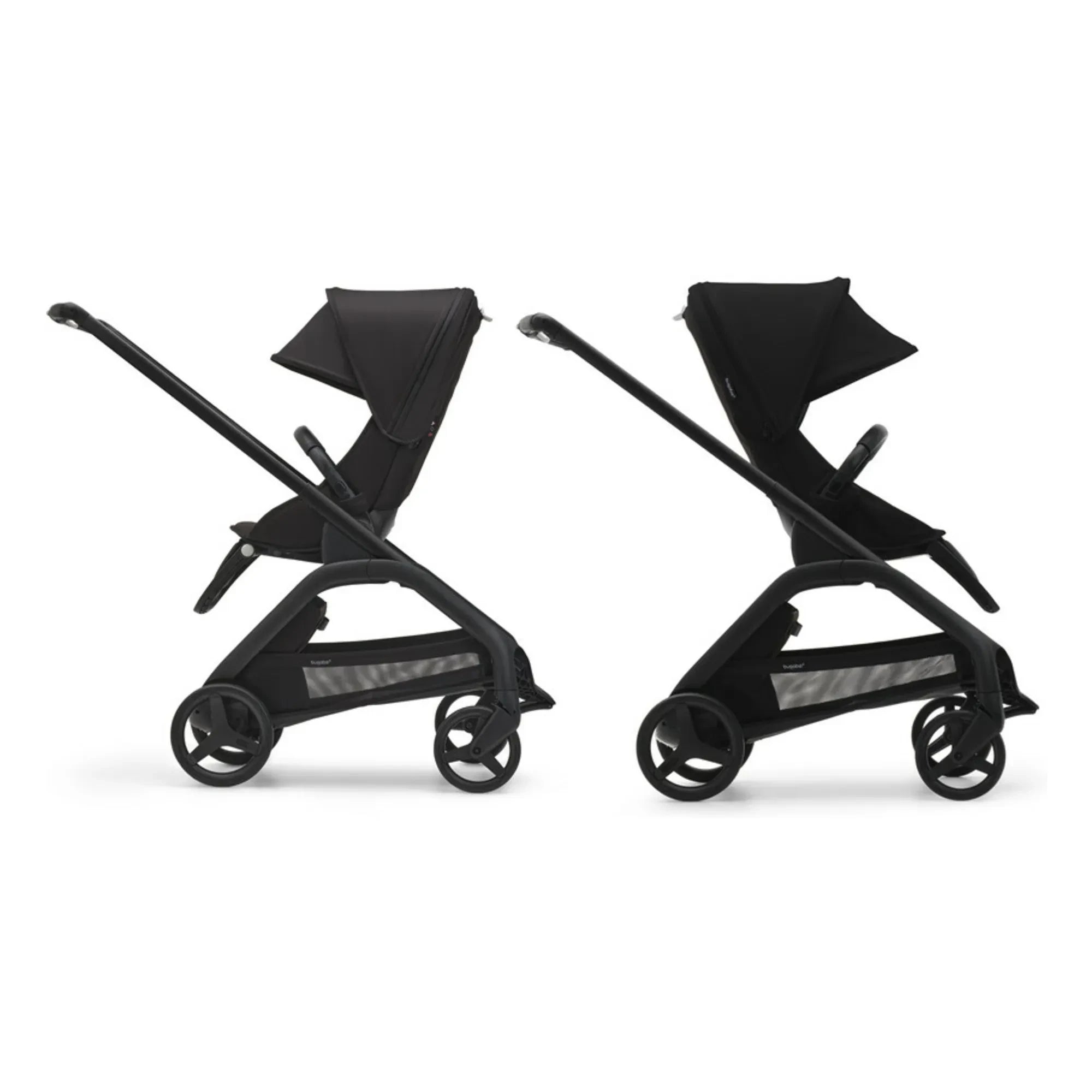 Bugaboo - Bugaboo Dragonfly City Kinderwagen komplettes schwarzes Gestell | Taupe Braun