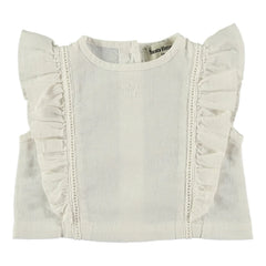 Tocoto Vintage - Top Baby Volant | Weiß