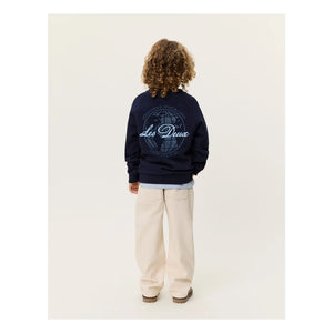 Les Deux - Globe Les Deux Bio-Baumwoll-Pullover | Schwarz
