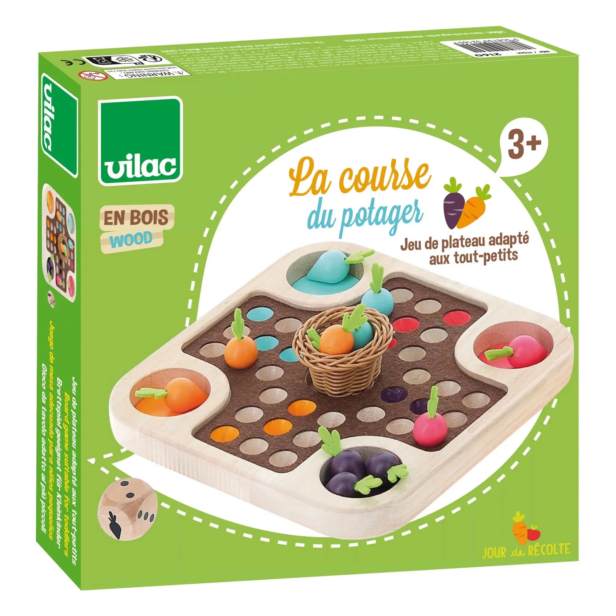 Vilac - La course du potager - Kleines Pferde-Spiel