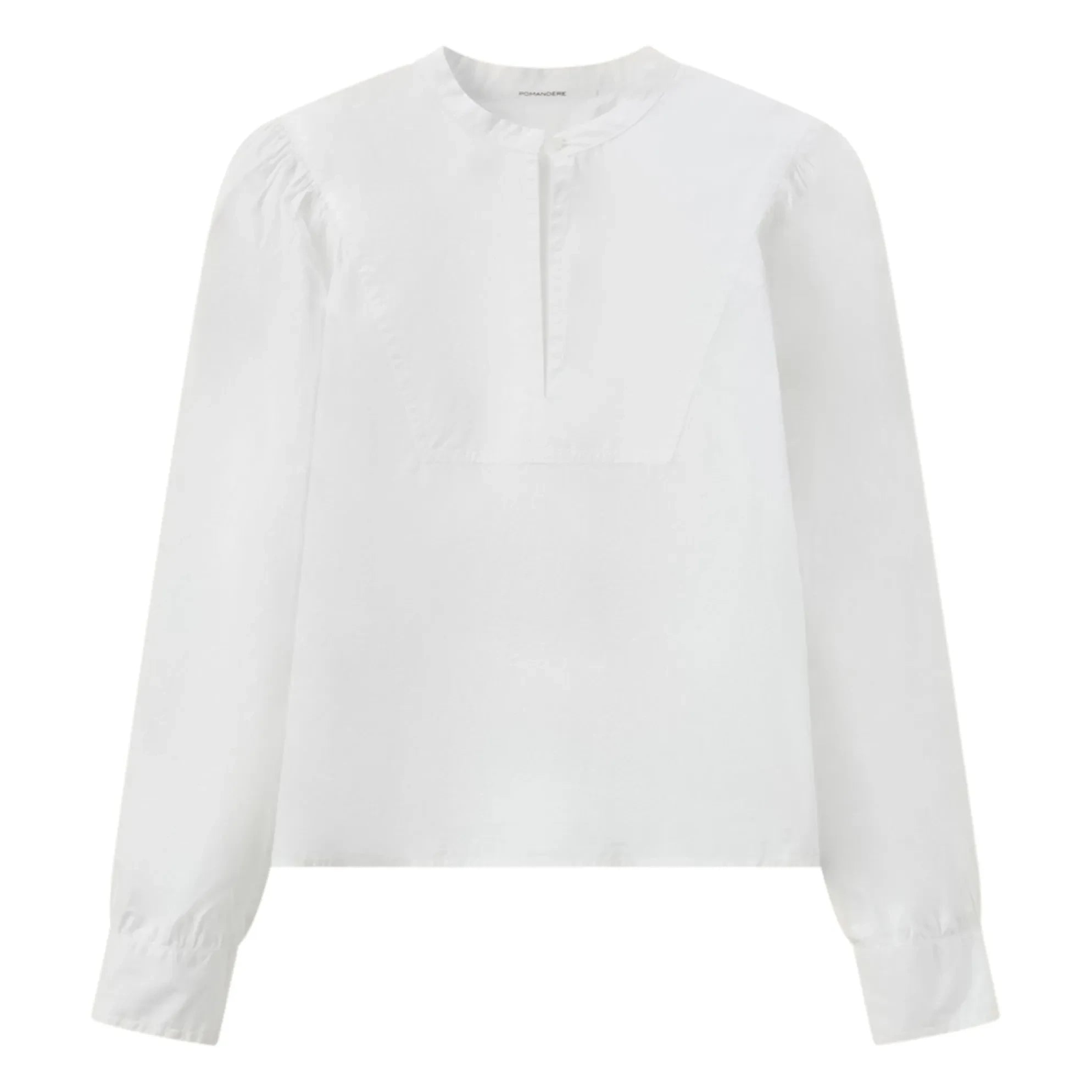 Pomandère - Popeline-Bluse aus Baumwolle | Weiß