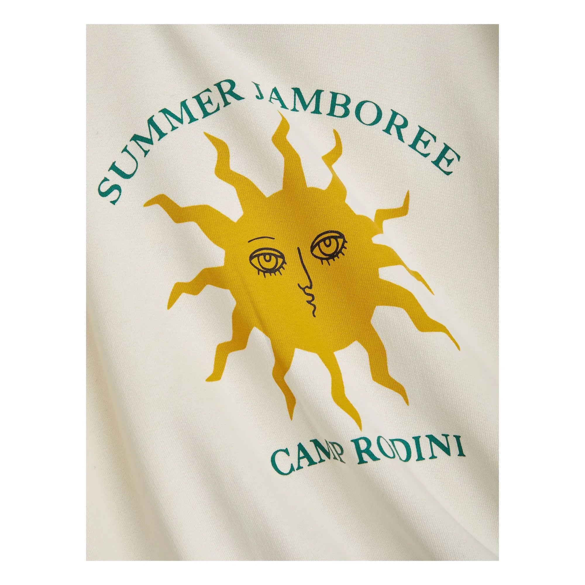 Mini Rodini - Sun Sweatshirt aus Bio-Baumwolle | Ecru