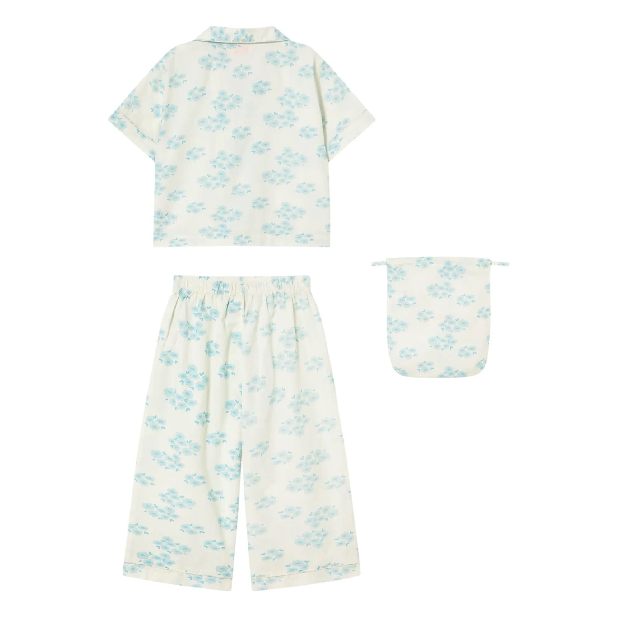 Tinycottons - Blumenmuster Hemd und Hose Set | Weiß