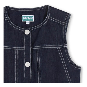 Kenzo - Kenzo Garden Ärmellose Jeansjacke | Dunkelblau