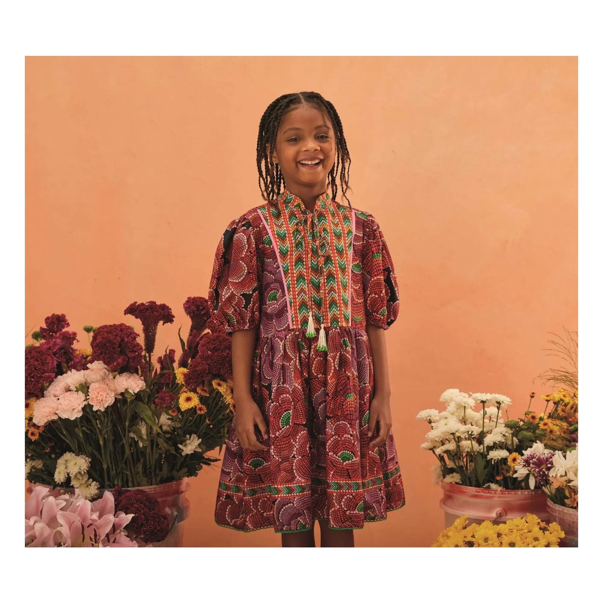 Fabula - Nina Fleurie Kleid | Rot