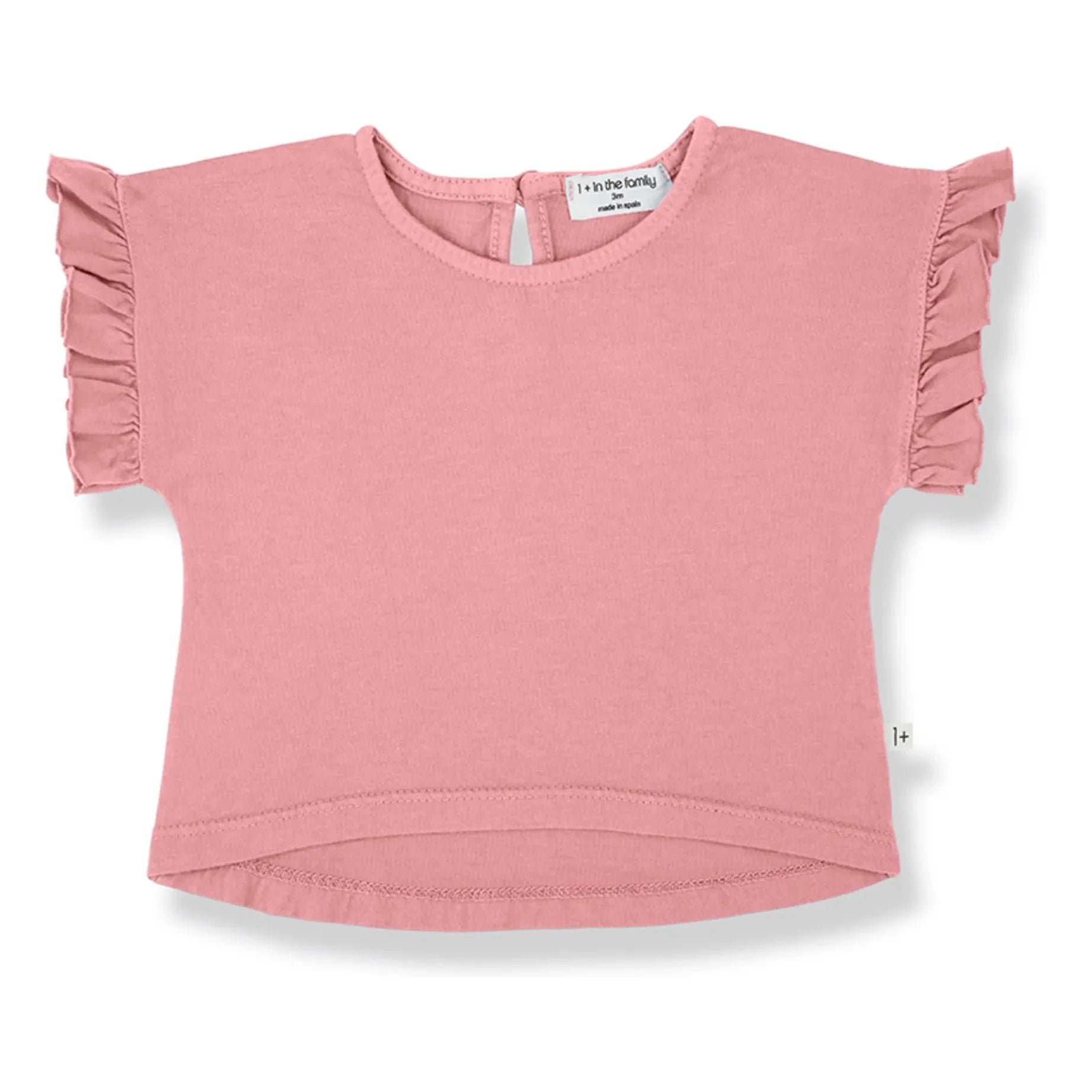1+ in the family - Volants Campanet T-Shirt | Rosa