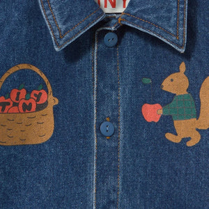 Tinycottons - Ceket Denim Apples | Mavi