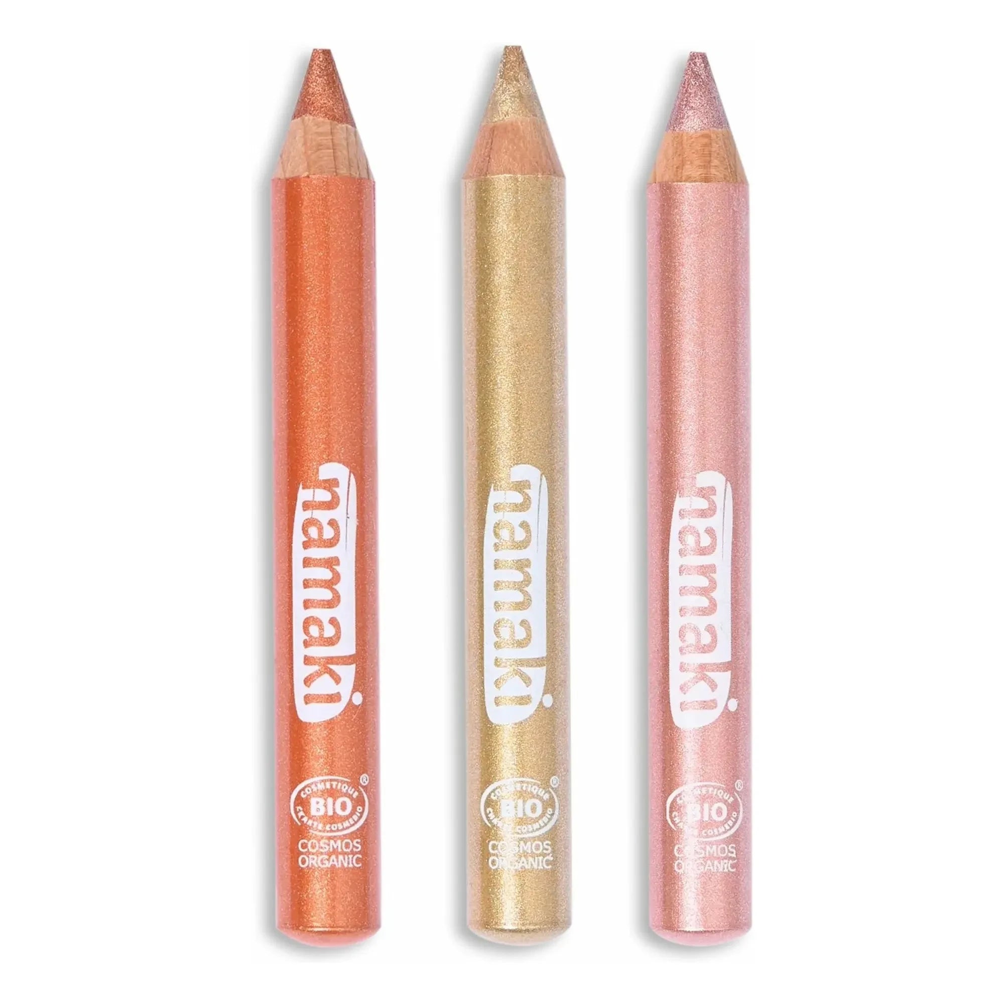 Namaki - Alltag Glitzerstifte - 3er Set | Gold