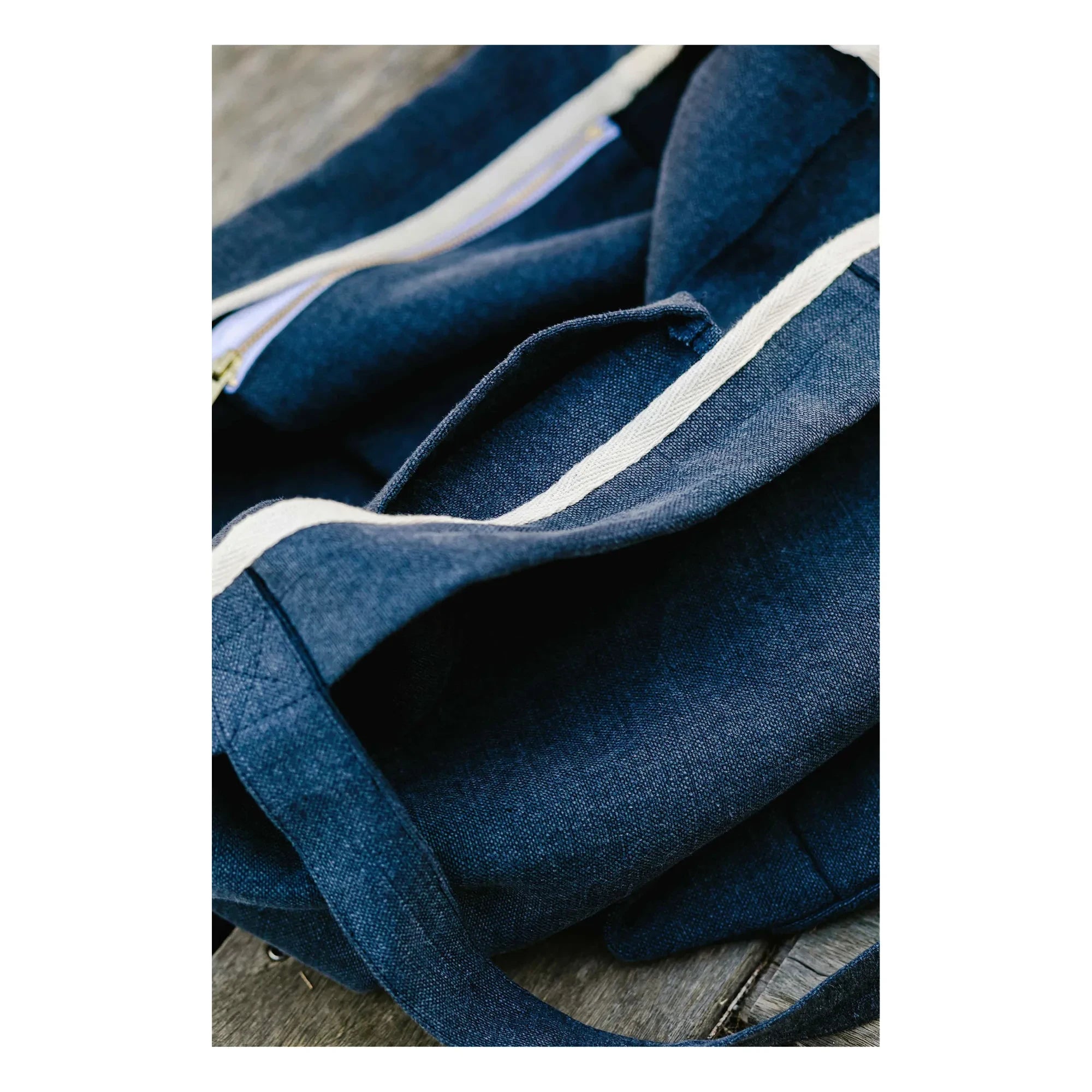 Adorna – Leinen-Einkaufstasche | Marineblau