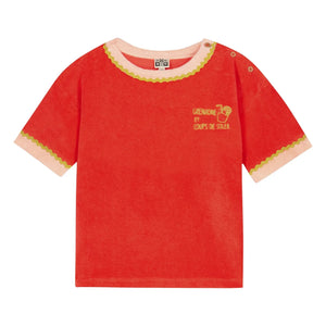 Bonton - Livia Frottee-T-Shirt | Rot