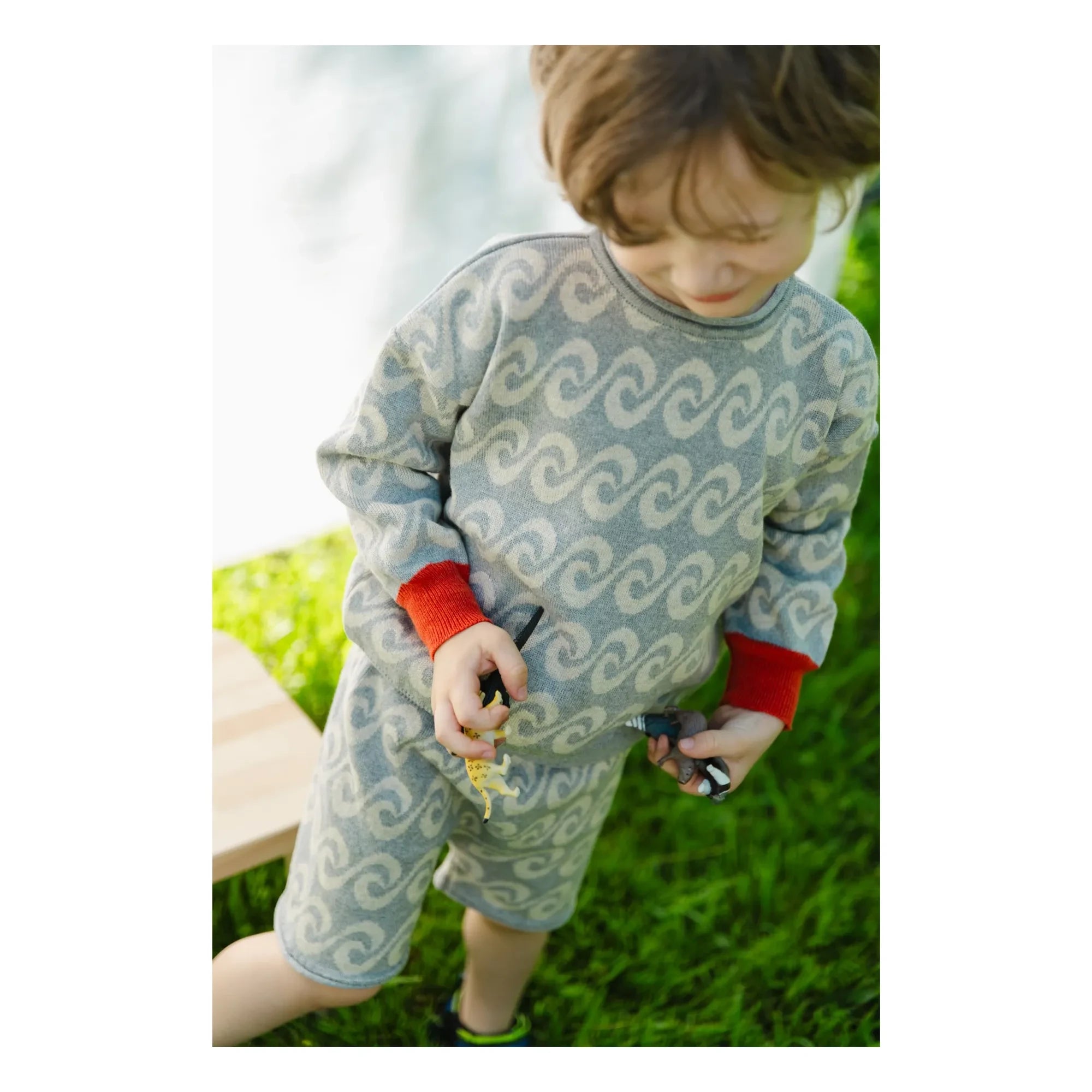 Bayiri - River Bio-Baumwollpullover | Grau