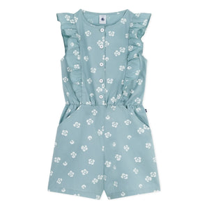 Petit Bateau - Boncapa Bio-Baumwoll-Overall aus Popeline | Salbeigrün