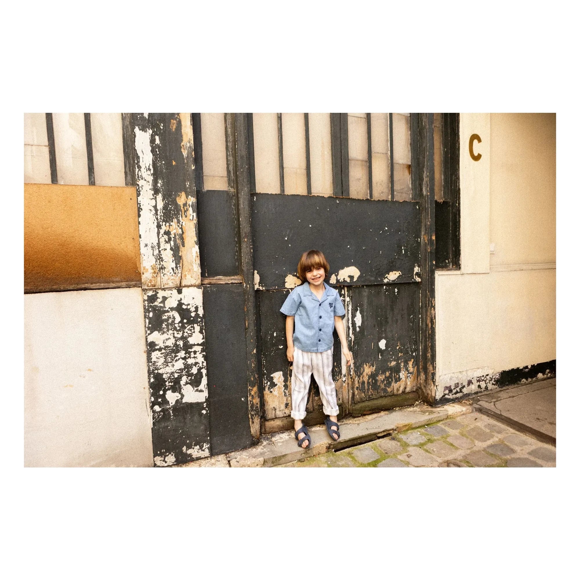 Louis Louise - Gestreifte Gazelle Hose | Hellblau