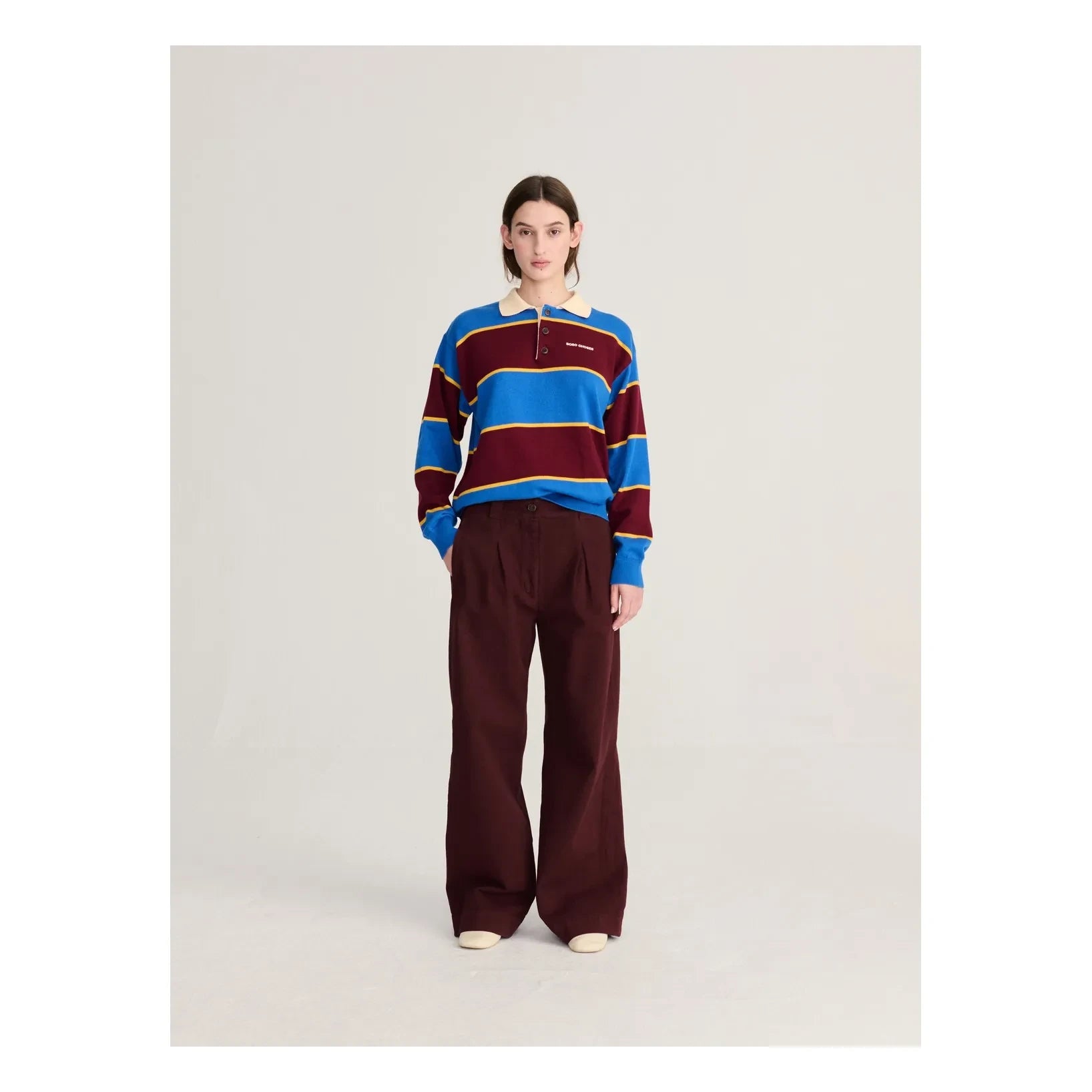 Bobo Choses – Süßes Bio-Polo-Sweatshirt | Mavi