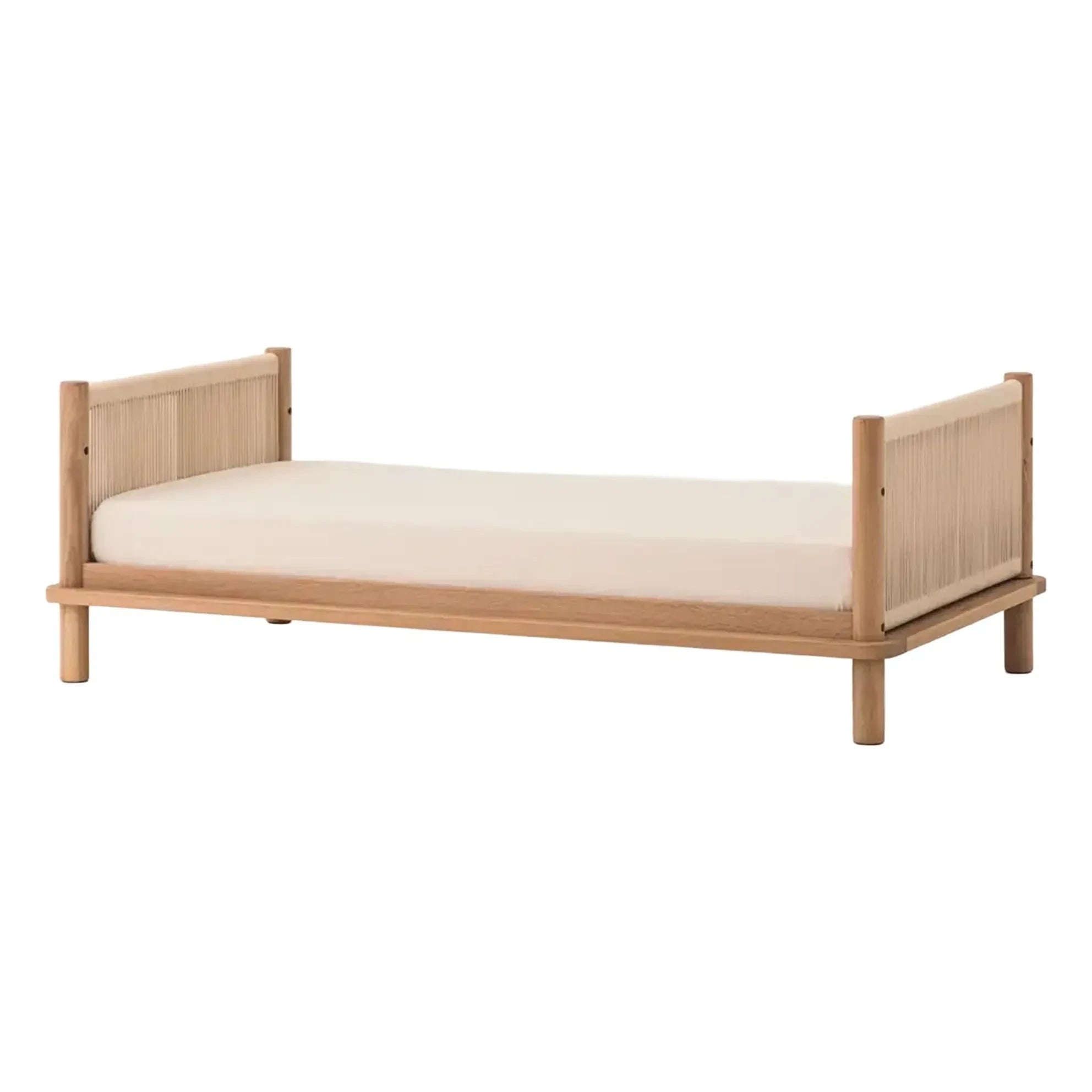 Nobodinoz - Latitude 70x140 umwandelbares Babybett und Juniorbett-Verlängerung | Eiche