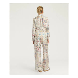 Momoni - Ortiz Seidenhose | Creme