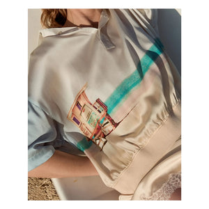 Mes Demoiselles - Malden Seidenbluse | Blau