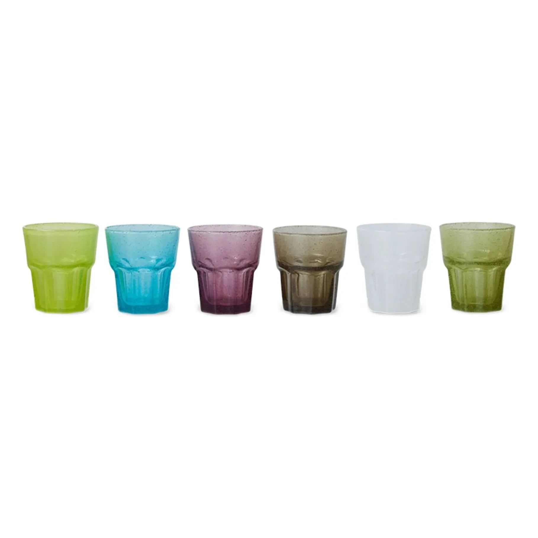HKliving - Mineralgläser - 6er Set | Mehrfarbig