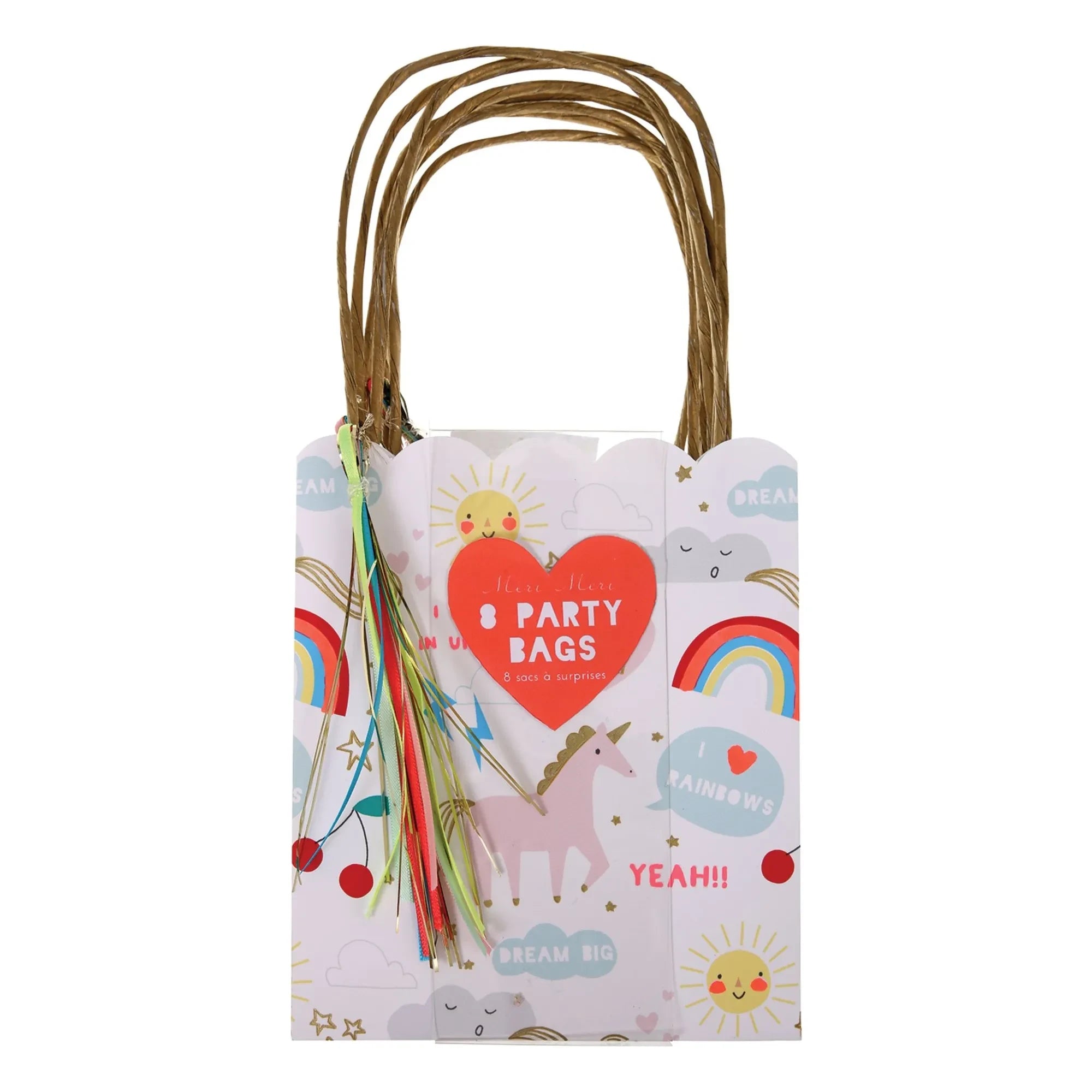 Meri Meri - I Believe in Unicorn Geschenktüten - 8er Set