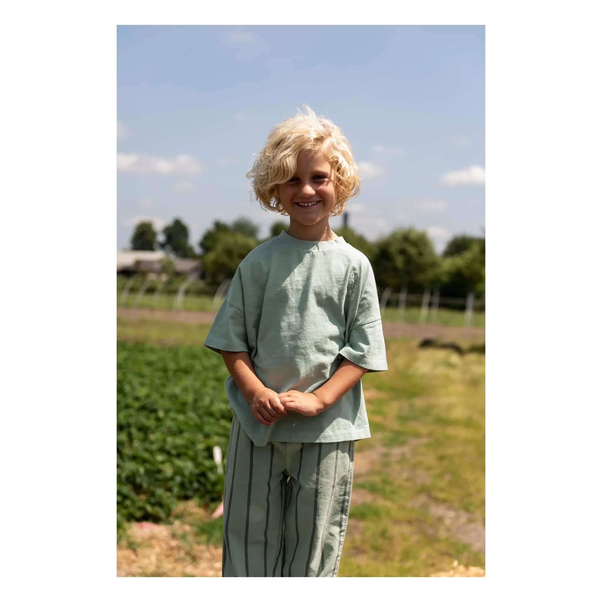 Jenest - Oversize-T-Shirt Ben On my Way Bio-Baumwolle | Mandelgrün