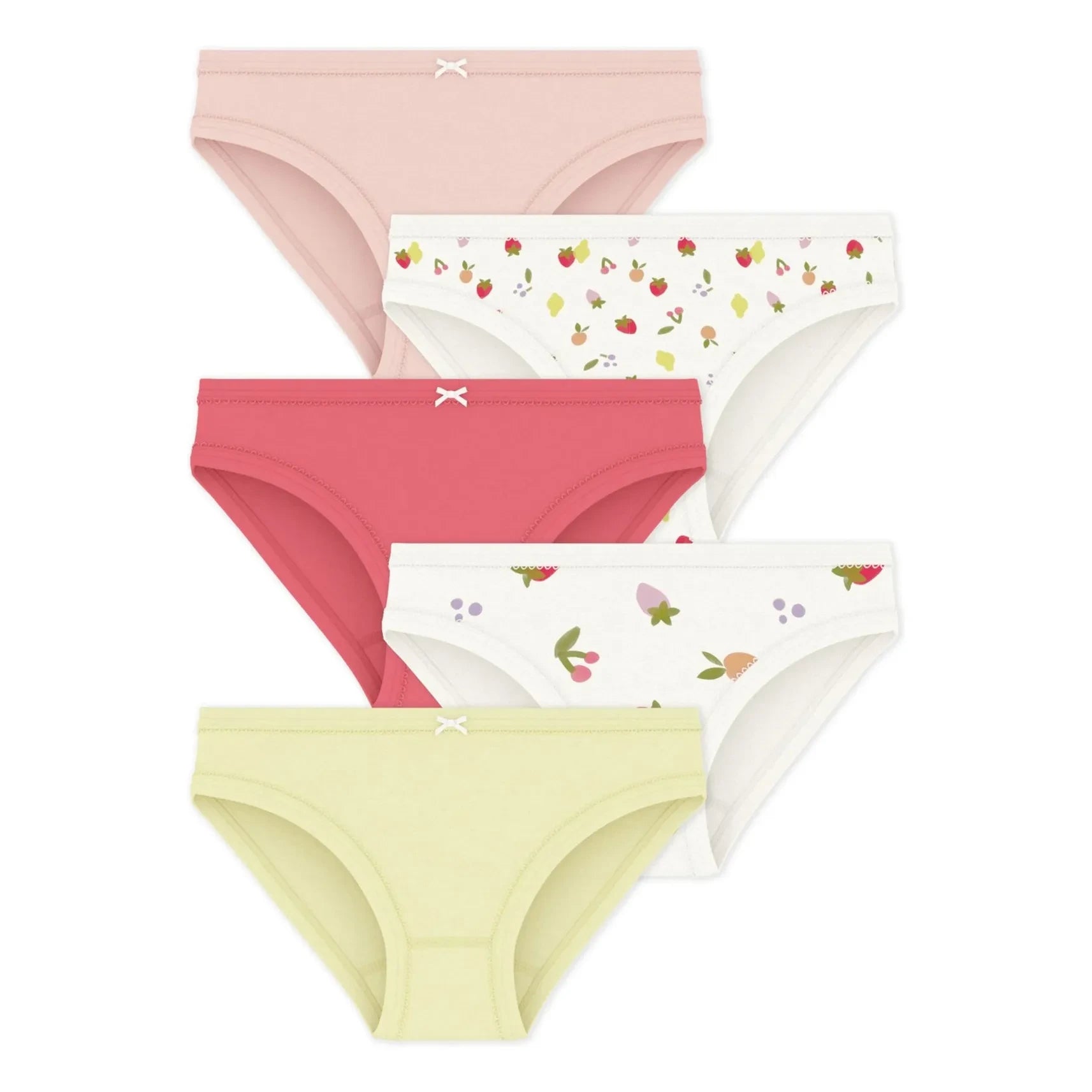 Petit Bateau - 5er-Pack Slips mit Früchten | Rosa