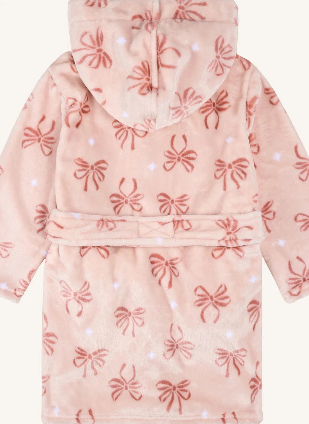 Petit Lem - Bademantel mit Schleifenprint | Rosa